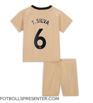 Chelsea Thiago Silva #6 Tredje tröja Barn 2022-23 Kortärmad (+ korta byxor)
